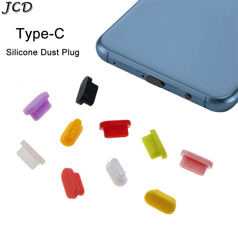 JCD 10pcs Type-C Dust Plug USB Charging Port Protector Silicone Cover for Samsung Huawei Smart Phone Accessories2