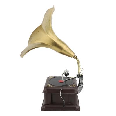 Vintage Phonograph Model Iron Erosion Resistant Retro Phonograph Gramophone Ornament