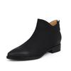 Fashion New Autumn Winter Genuine Leather Women Boots Fashion Pointed Toe Chelsea Boots for Women Short Boots Low Heels Botines Mujer