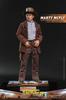 Movie Masterpiece Back To the Future Part 3 Marty McFly Scale Figure Brown 1/6