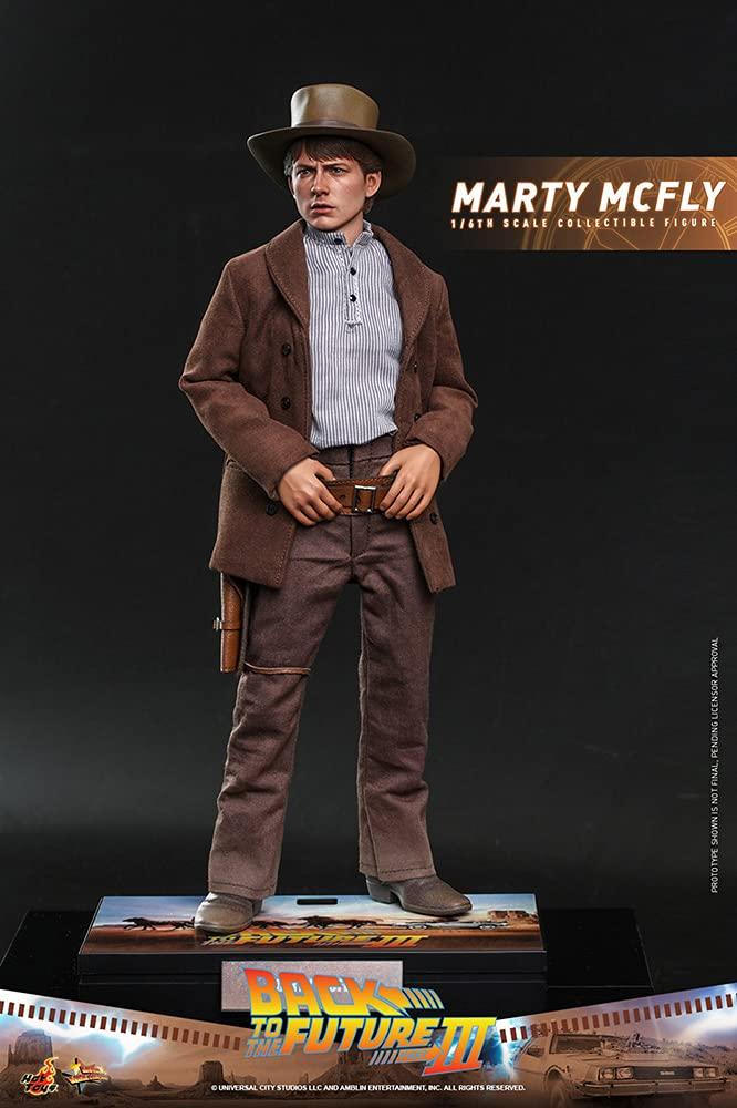 Movie Masterpiece Back To the Future Part 3 Marty McFly Scale Figure Brown 1/6