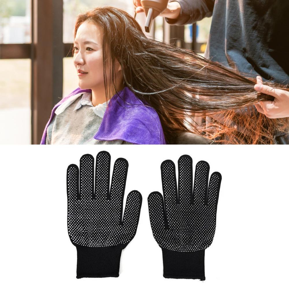 Soft Heat Proof Gloves Professional Hair Styling Gloves Styling Tool Curling Iron Gloves  Salon Use