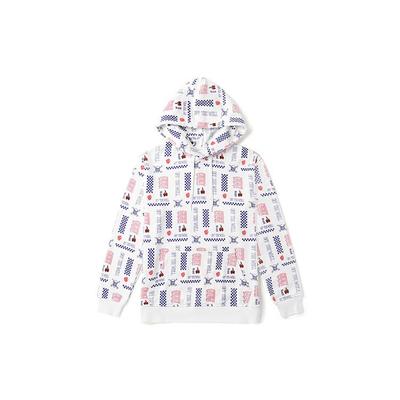 Vans Allover-Print Kapuzen-Langarm-Sweatshirt Herren Sweatshirt Weiß VN0A4UTVZH3