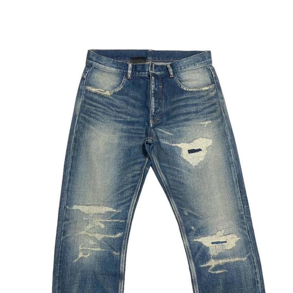 Givenchy Distressed Straight Leg Jeans BM50UY50VP-452
