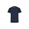 Li Ning T Shirts Men's Ink Blue Crew Neck Moderate Straight Fit AHSS983-1