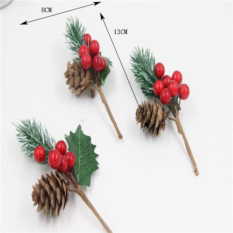 Snowflake Jute Rope & Red Berry Christmas Bouquet DIY Wreath Accessories