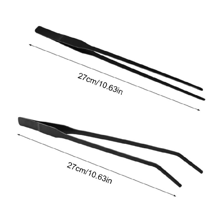Langer Griff 27cm Aquarienpinzette 2 Stück Werkzeug für professionelle Aquarianer für detaillierte Pflanzenanordnung und Fütterungsaufgaben