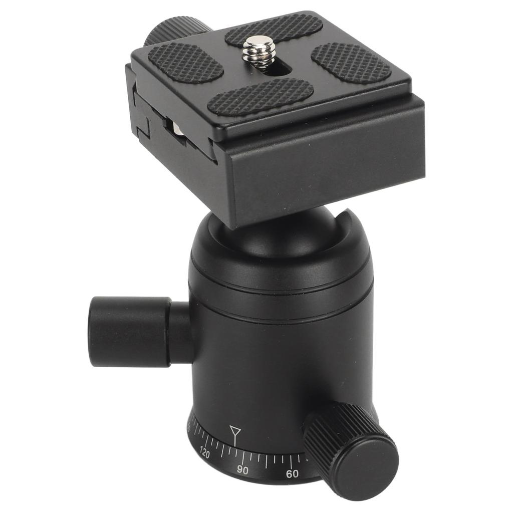 Panoramic Ball Head 360 Degree Rotating 38in Thread Metal Tripod Head with 14in Quick Release