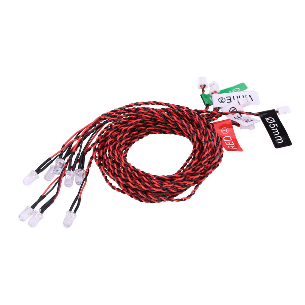 8 LED Beleuchtungssystem Kit Simulations-Blinklichter für RC Flugzeug Hubschrauber