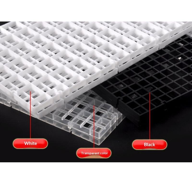 1Pcs Multifunctional Isolation Grid Board Plastic Undergravel Bottom Plate Tray Black White Seperator Divider Board Net