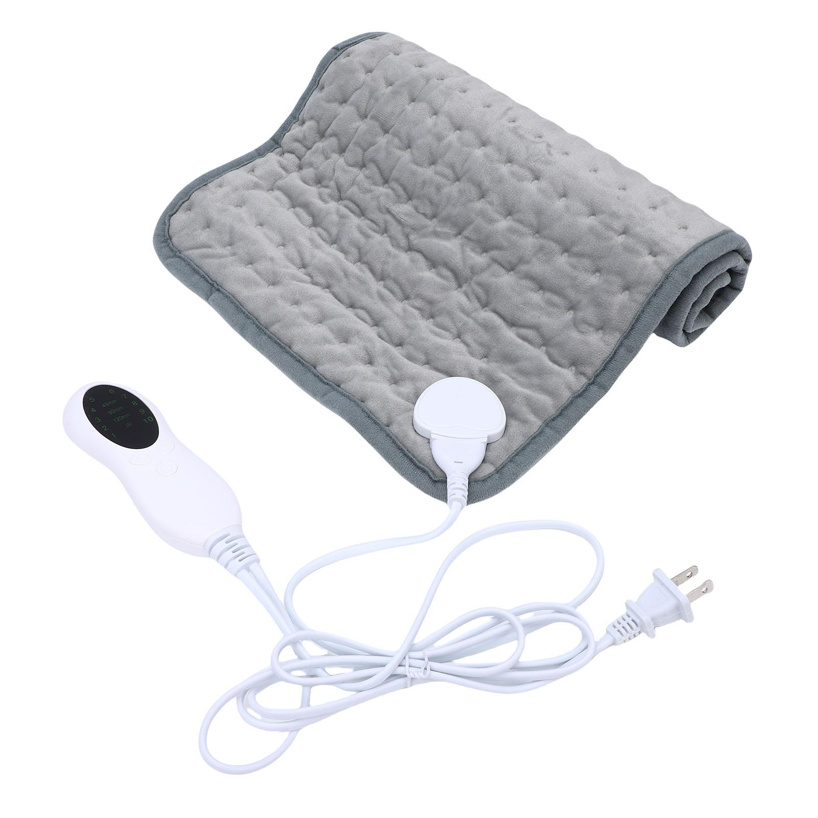 

Heating Pad 10 Temperature Settings Soft Flannel Portable Electric Heated Pad for Abdomen Waist 30x60cm 75W