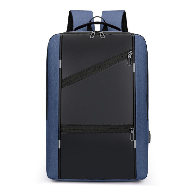 New computer bag male, business simple multi-function backpack usb charging large capacity student backpack