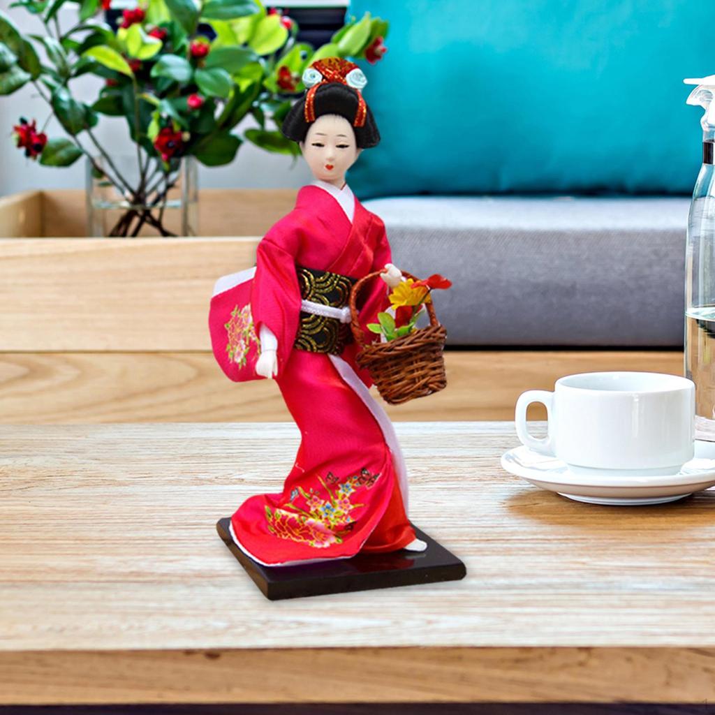 11 Inch Japanese Geisha doll 27cm Asian Kimono Figurine Decoration Gift