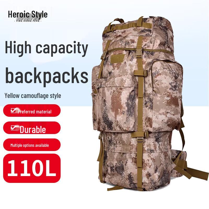 Hero Wind 110L Camouflage Tactical Mountaineering Backpack