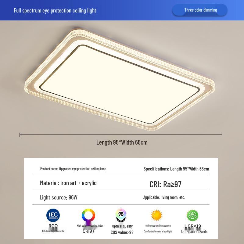 2025 Modern LED Crystal Ceiling Light for Master Bedroom - Minimalist Luxury Design