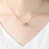 S925 Sterling Silver Heart-to-Heart Rose Gold Necklace with Simple Pendant - Fashionable Japanese and Korean Style Clavicle Sweater Chain