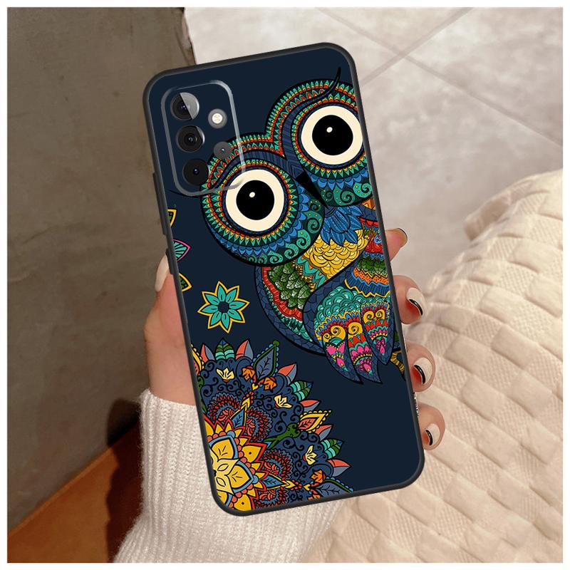 Cute Cartoon Owl For Samsung Galaxy A12 A32 A52 A22 A16 A26 A36 A56 A06 A55 A35 A15 A54 A34 A14 A13 A53 Case