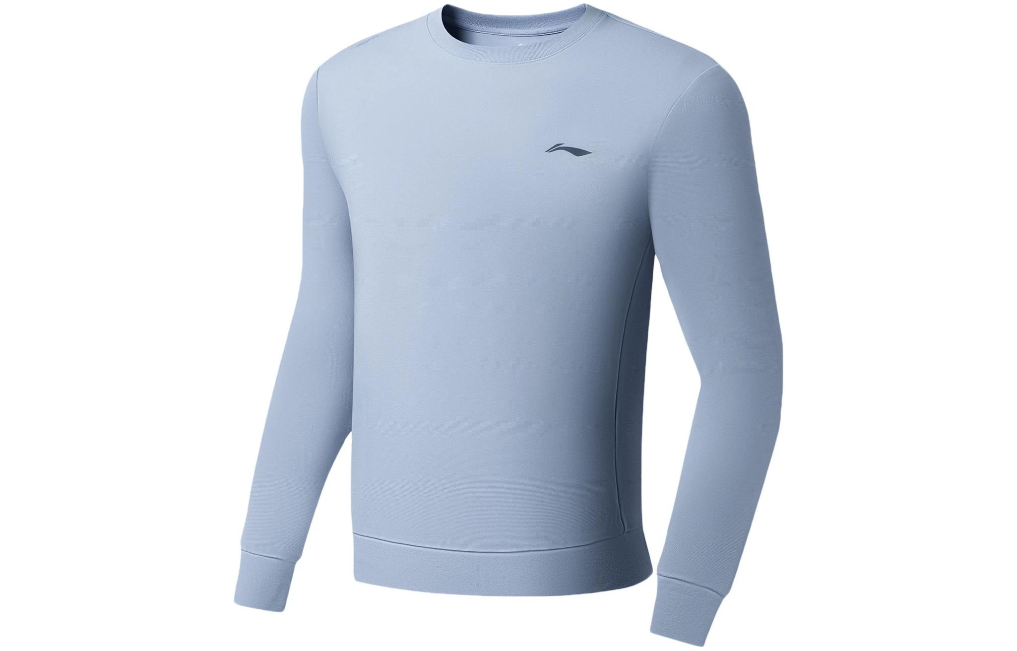 Li Ning Fitness Series Sweatshirt Men s Soft Gray Blue AWDSB81-5 L
