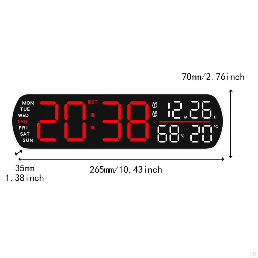 Digital Alarm Clock Desk Clocks Multifunctional Practical Modern LED Display for Table