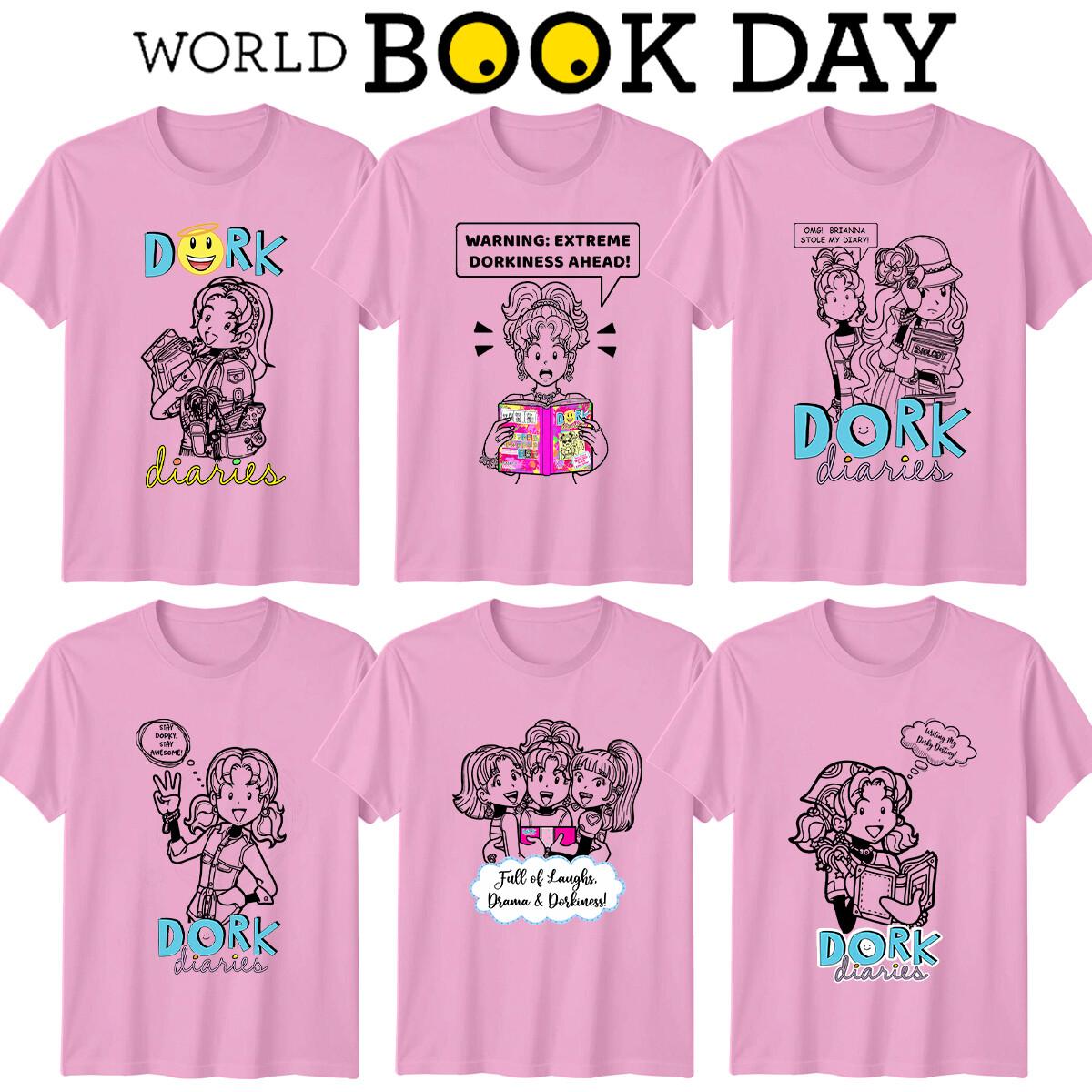 

Dork Diaries Girls World Book Day 100% Cotton T-shirt Mens Tees Top Tee Costume Outfit Apparel #WBD XL