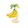 HarnyLoom Banana Stand Fruit Rack Natural Wood Suspension Hanger Multifunctional Hanging Storage Load Capacity 2kg Suitable Kitchen Living Room Picnic