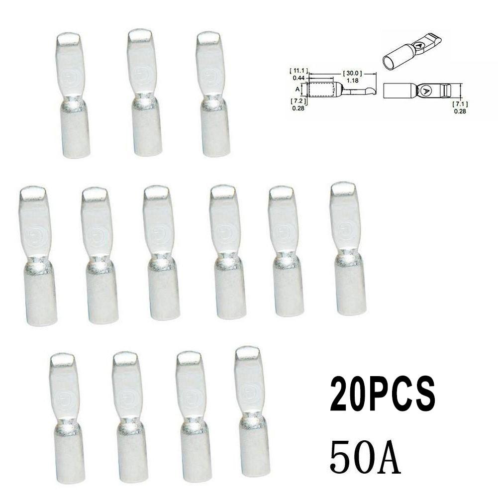 Plugs Cable Terminal Termination 20 Pieces 20pcs 50Amp Contacts