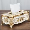 WTEMPO European-style Retro Fashion Table Storage Boxes Home Tissue Boxes High-end Napkin Boxes Creative Tissue Holders