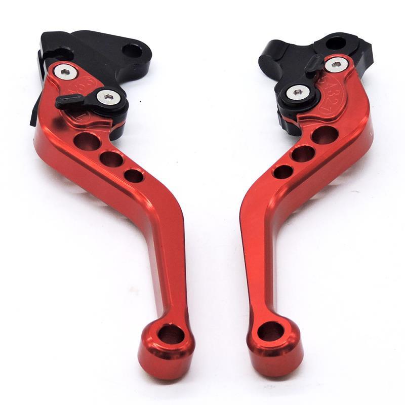 CNC Motorcycle Brake Lever for FZ16: Clutch & Brake Bullhorn Short Handle.