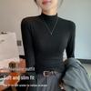 Yu Zhaolin Women's Semi-High Neck Slim-Fit Knit Top
