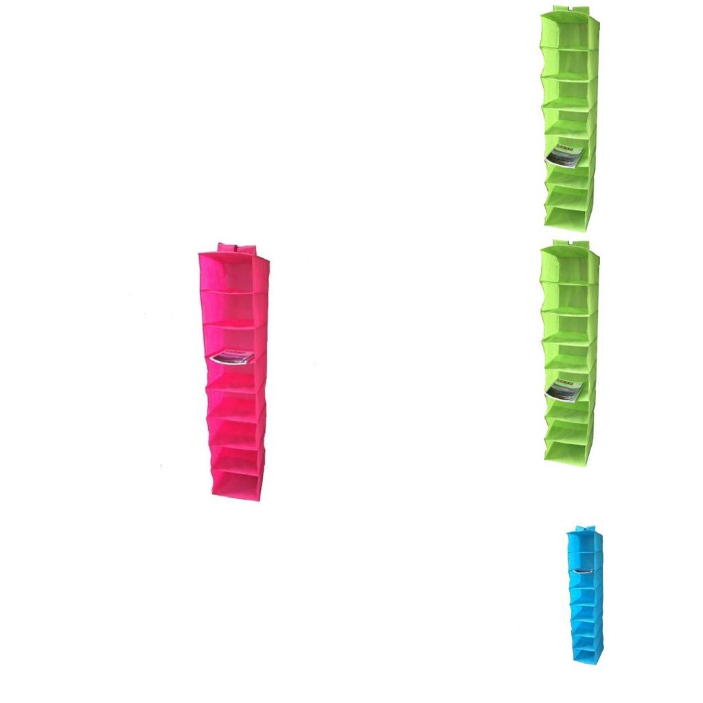 8tier Nonwoven Hanging Shoe Organizer For Closet Storage And Home Organization