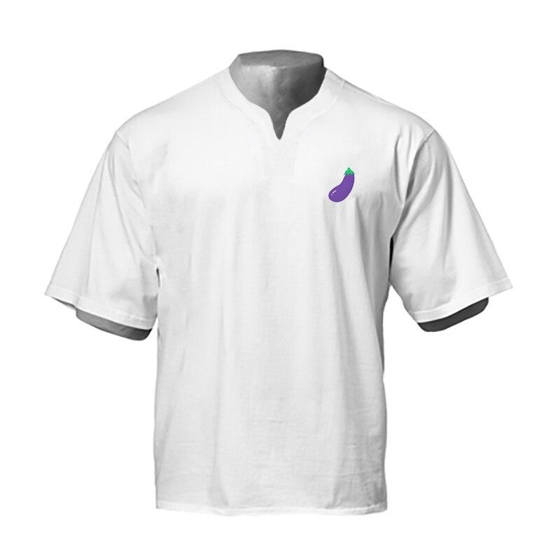 

Muscleguys Американский модный бренд Cotton Loose Футболка с короткими рукавами Весна и лето Мужская фитнес спортивная одежда XXL белый