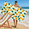Ananas Muster Minzgrüner Hintergrund Strandtuch schnelltrocknend für Reise Outdoor Sport Joggen Strand und Schwimmen
