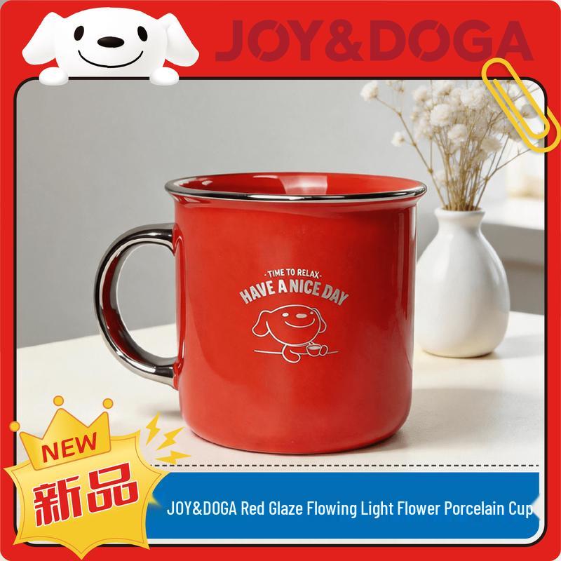 JOY&DOGA Rouge Glaze Porcelain Mug