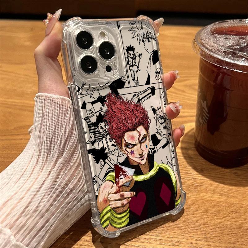 

HUNTERs×HUNTERs Hot Phone Case Clear For iPhone 17 16 14 15 11 12 13 Pro Max 16 E Plus 17Air Silicone Cover Gons Killuas Hisokas iPhone 13Pro Max