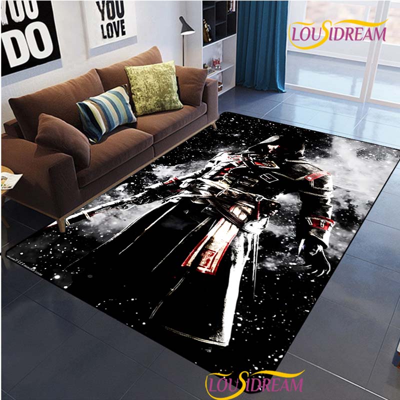 Game Ass Creed Carpet for Living Room Bedroom Rug Table Kids Kitchen Door Unslip Floor Mat Birthday gift photography props Rug