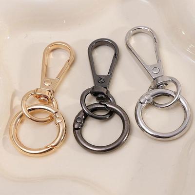 Metal Rotating Buckle Keychain with Swivel Snap Hooks, Perfect for Projects, Bag Decorations, And Charms