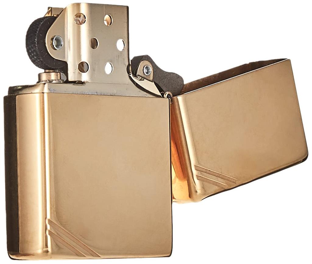 ZIPPO Flat 270 Brass Polished Official Import Lighter, Plain, Top, Series, Finish,