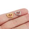 5pcs Never Fade PVD Stainless Steel Necklace Charms Lot Earrings Pendants Heart Charms for DIY Bracelet Findings Jewelry Making