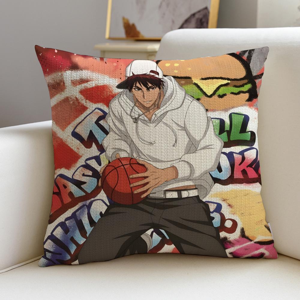 Dynamic KKuroko No BasketS Cushion Cover Breathable and skinfriendly linen pillowcase square removable and washable cushion
