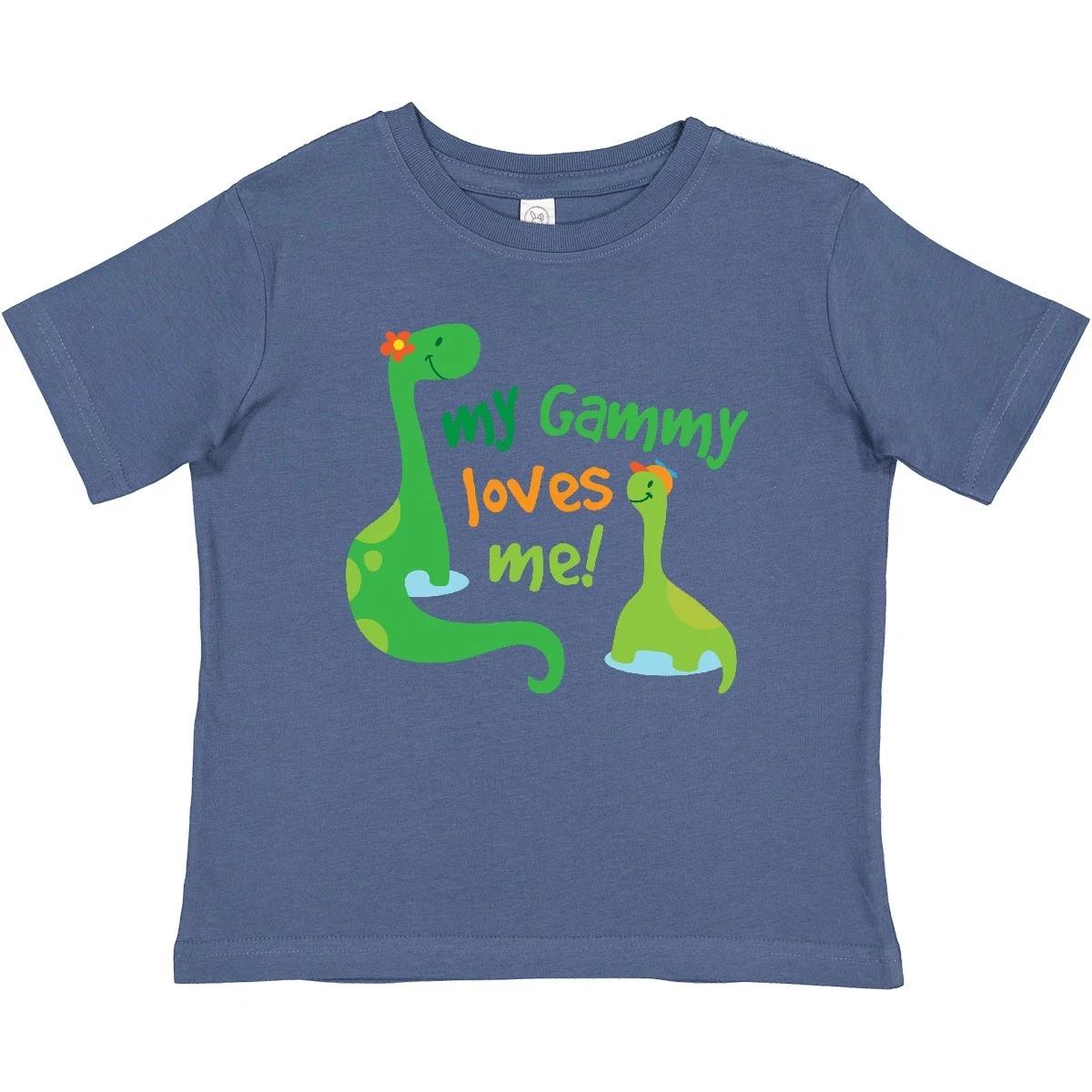 Inktastic My Gammy Loves Me Grandson Dinosaur Baby T-Shirt From Cute Grandchild 100