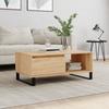 Vidaxl Coffee Table, Sonoma Oak 90X50X36.5 Cm Wood-Based Material