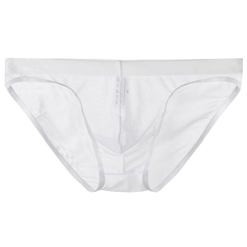 Youye Men's Low Waist Mesh Briefs - Breathable, Transparent, Sexy Pouch, Nude Feel for Young Men