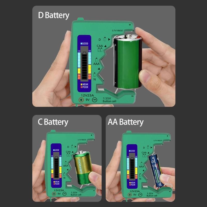 652F Battery Tester Checker LCD Display Battery Monitors Tester China Mainland
