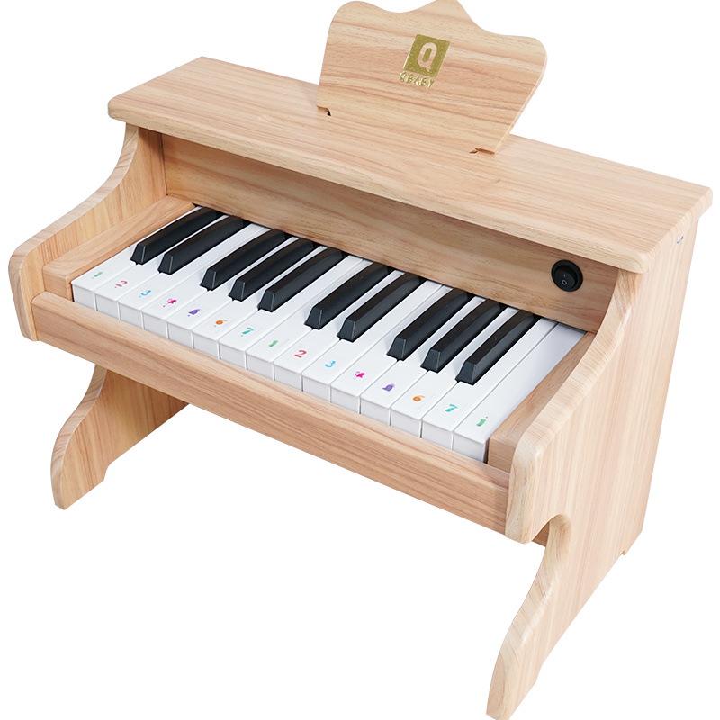 25-Key Children's Electronic Wooden Piano - Musical Toy for Early Education, Ideal Birthday Gift for Boys and Girls