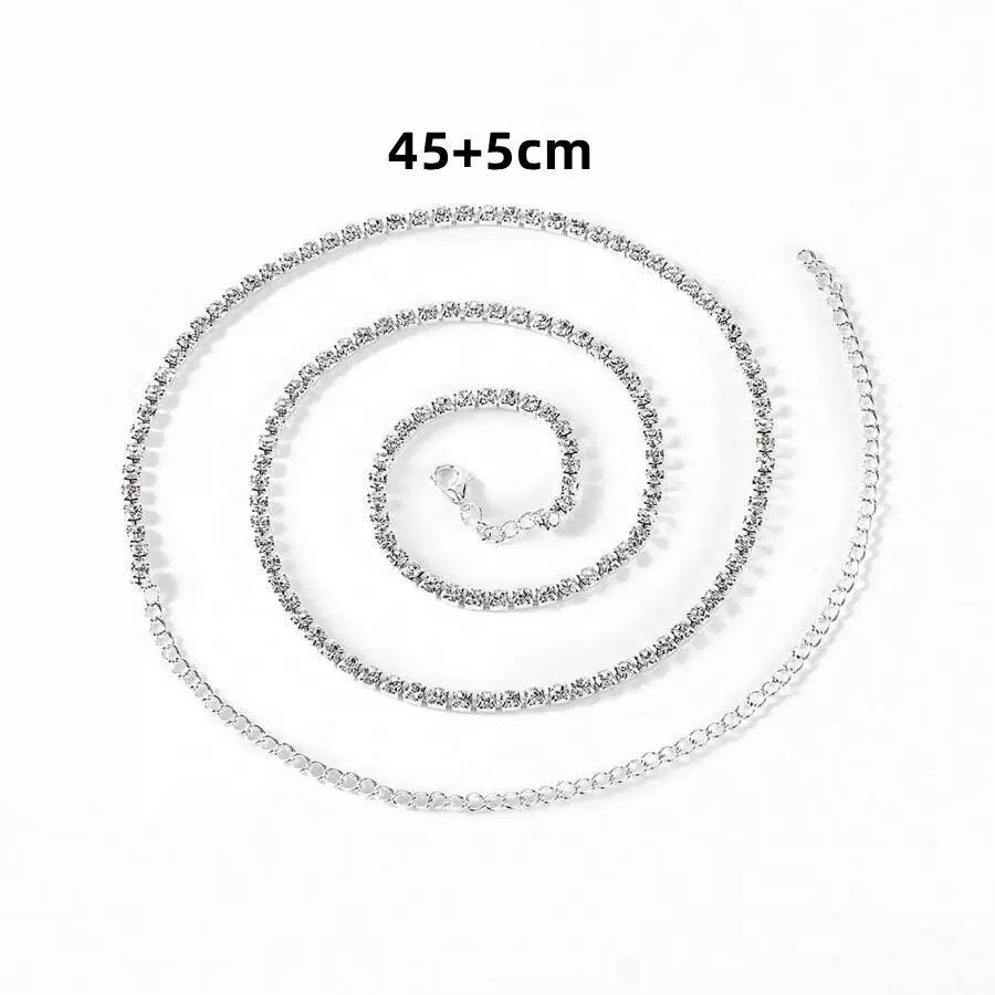 European & American Fashion Rhinestone Thigh Chain: Simple, Sexy, Shiny Jewelry