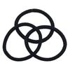 100 Pack Black Elastic Hair Bands No Metal Ponytail Holders for Women Men Girls and Kids Gentle and Convenient