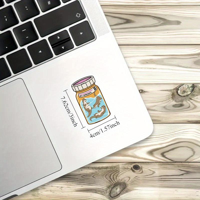 Otters In a Bottle Antidepressants Sticker, Cute Otter Sticker, Otter Gifts, Playful Otters In a Jar, Quirky Animal Gift Idea
