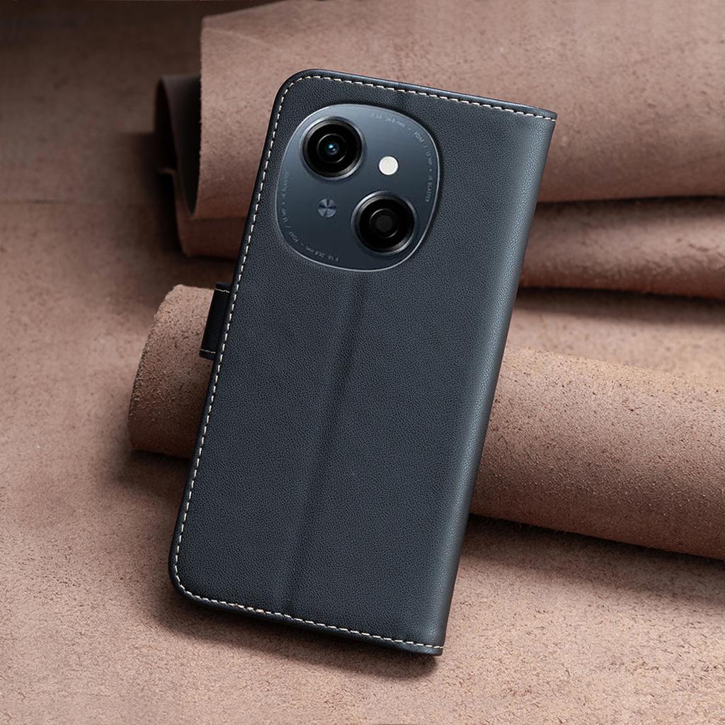 BINFEN COLOR BF17 For TECNO Spark Go 2025/Spark Go 1/Pop 9 4G Case Wallet Folio Flip Leather Cover