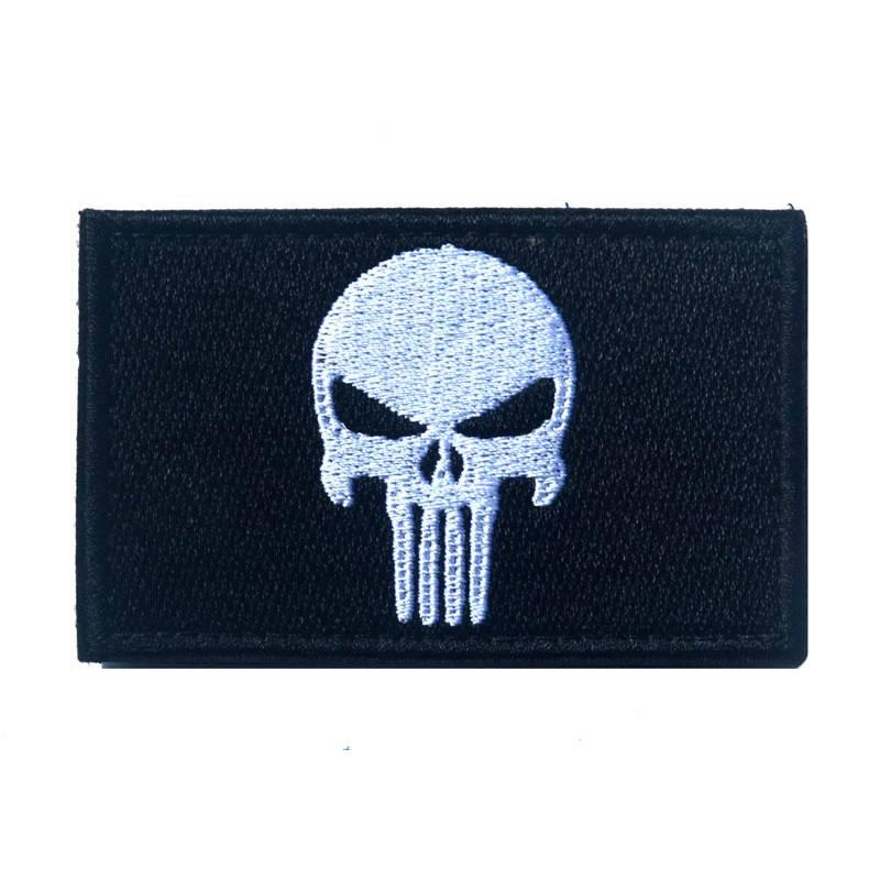 

Каратель Каратель Вышитая нашивка Уникальный аксессуар для одежды для DIY кастомизации Style F