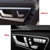 1 set för Mercedes Benz CE-klass W204 W212 Bilinnerdörr Säte Minneslås Knapp Trim Cover Sticker Bildekorationstillbehör